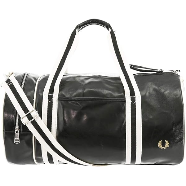 FRED PERRY 　フレッドペリー バレルバック ボストンバッグ ブラック セール】 FRED PERRY バレルバッグ （ボストンバッグ）｜Dessin